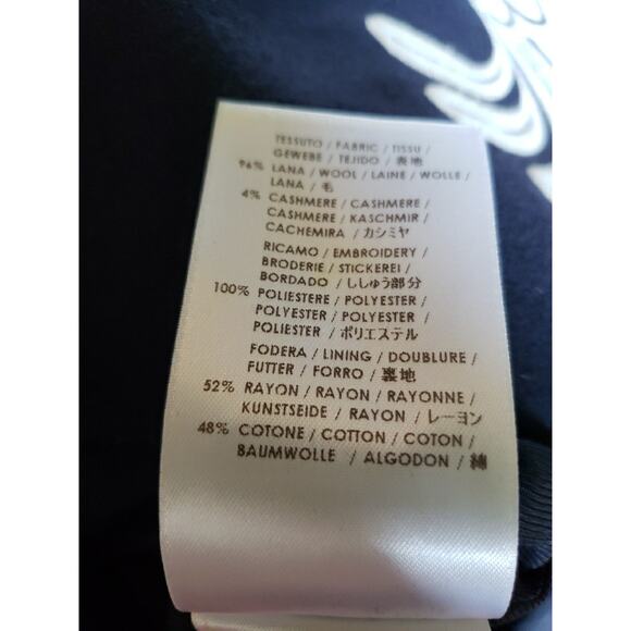 Stella McCartney Embroidered Wool Cashmere Mini Dress Sz IT 38 US XS (V5 - Picture 11 of 13